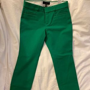 Banana Republic Sloan Cropped Green Pants Size 0P